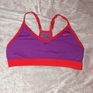 Nike Women's Purple and Red Sports Bra